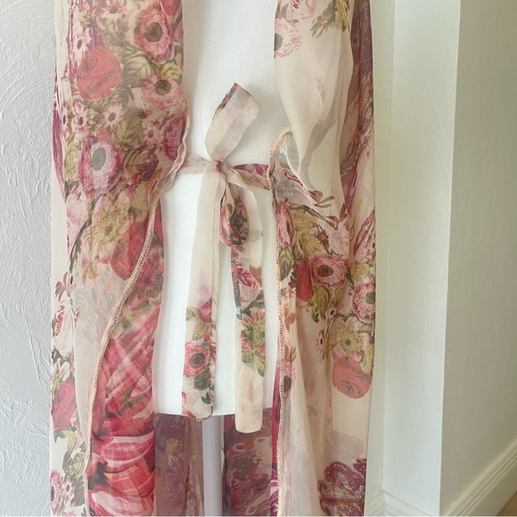 Lilusa Boho Dress Maxi Beach Cover Up Floral - Picture 8 of 14